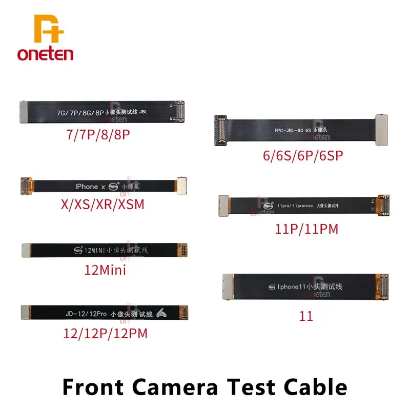 

Test Front Small Camera Tester Extension Extend Flex Cable For iPhone 6 6S 7 8 Plus X XS XR 11 12 Pro Max Mini