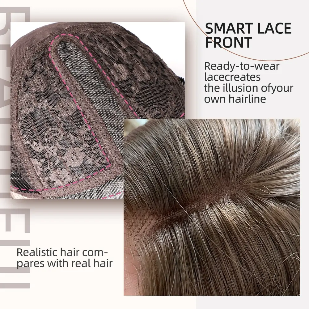 Парики CharmSource со шнуровкой спереди блонд коричневый Синтетические длинные