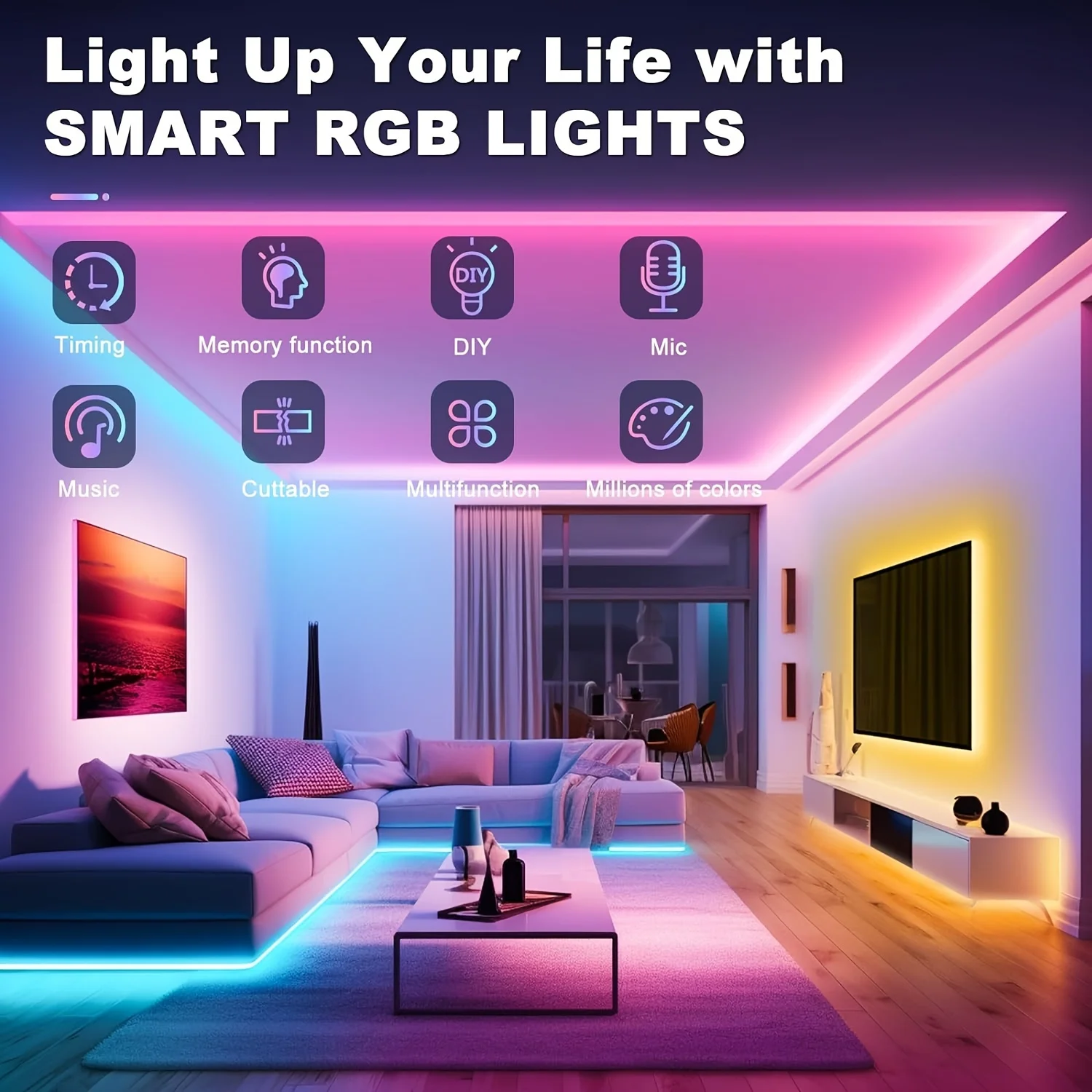 USB светодиодные ленты RGB 5050 1-40 м