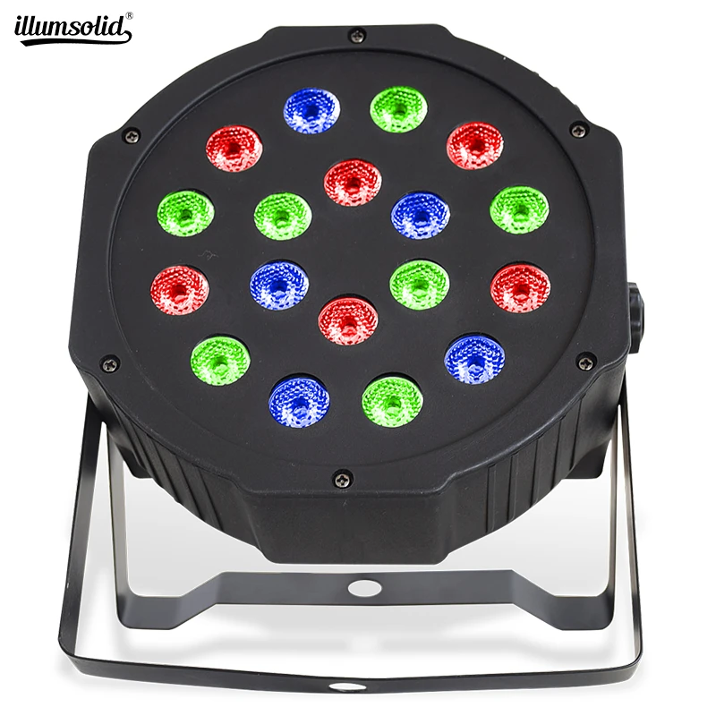 LED Par Light 18X3W High Quality RGB Wash Light DMX Controller Sound Activated Effect Stage Lighting For DJ Party Dance Wedding