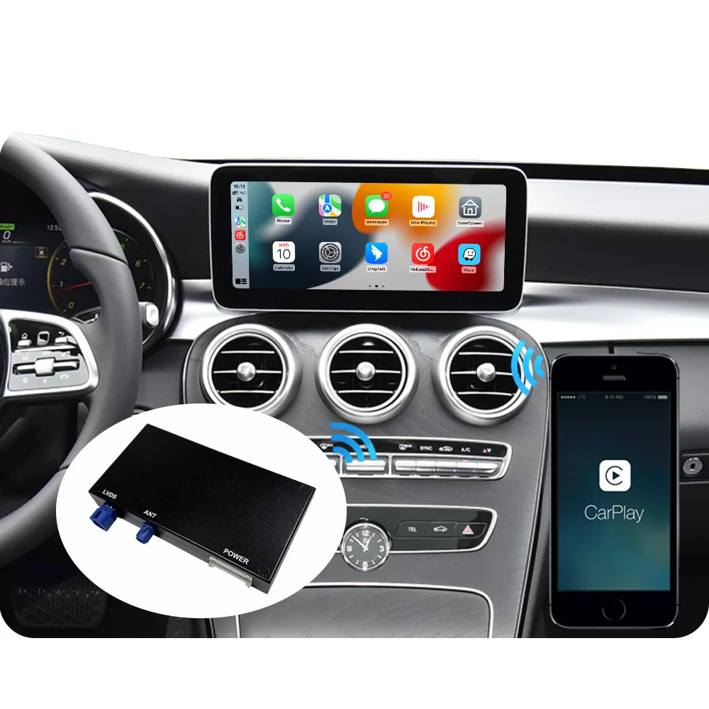 

Автомобильное радио, беспроводное обновление интерфейса apple carplay, для mercedes C class W205 GLC X253, dvd, автодекодер android