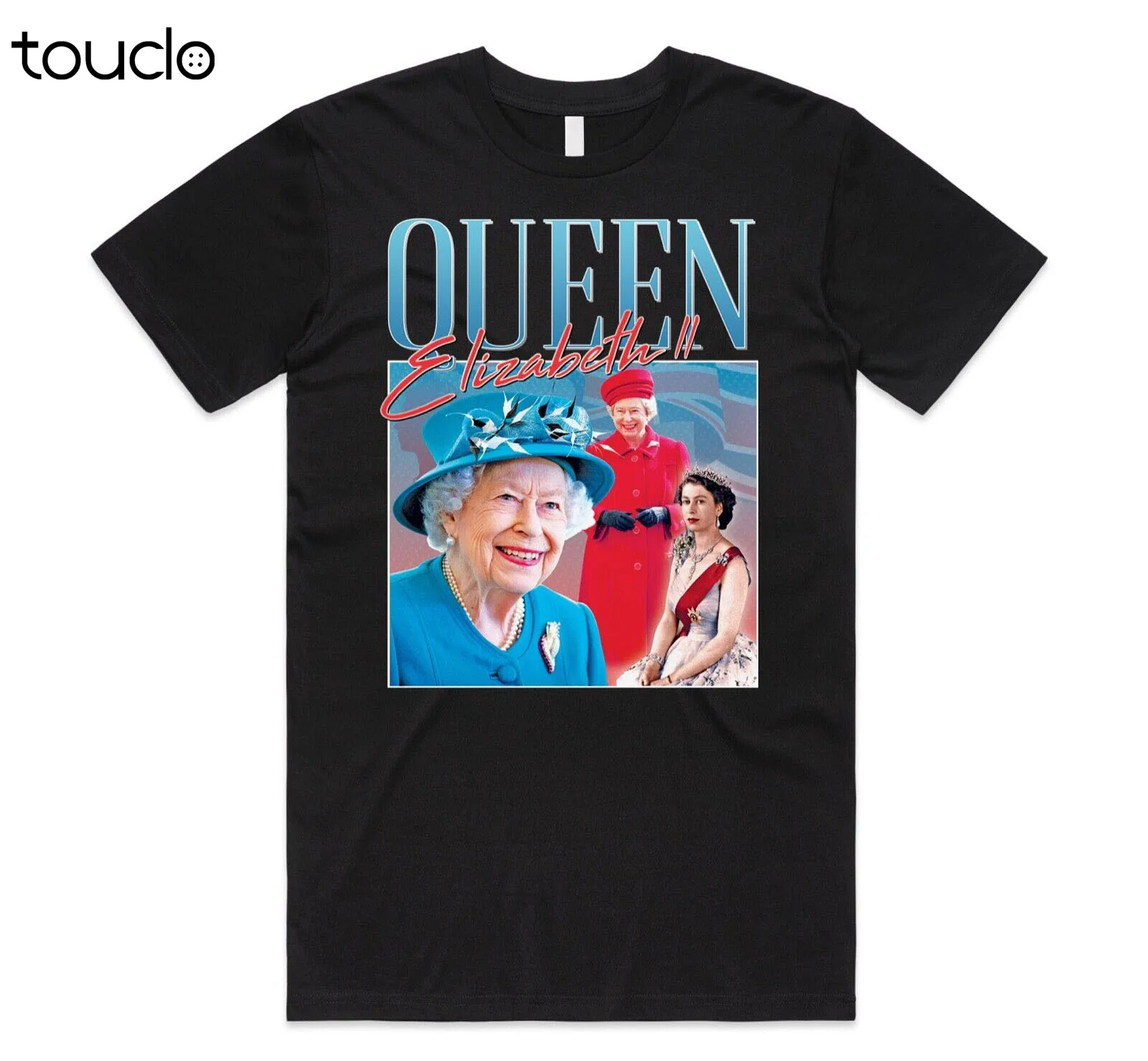 

Queen Elizabeth II Homage T-shirt Tee Royal Family Retro Vintage RIP Queen Elizabeth II 1926 - 2022