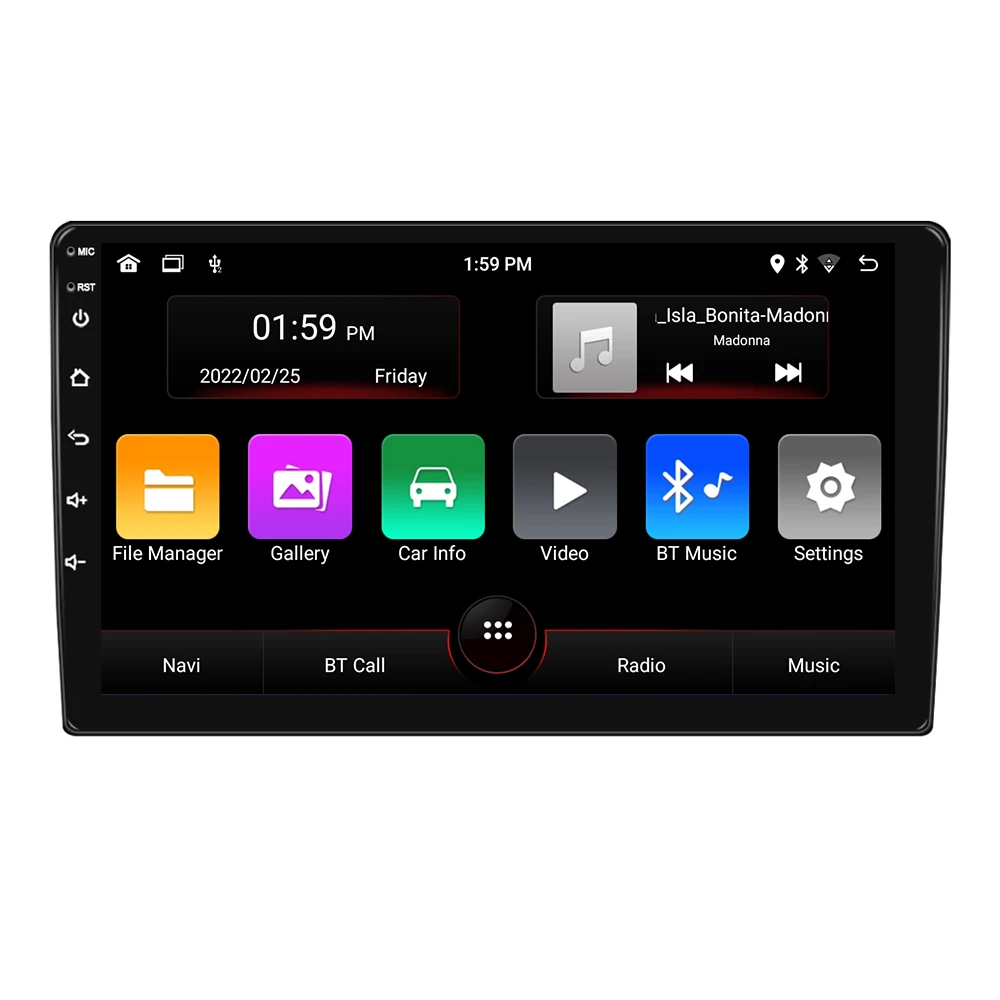 Car Radio Factory 9 Inch Touch Screen Support Bluetooth Wifi GPS Navigation Aux USB Radios Optional Wireless Apple Carplay