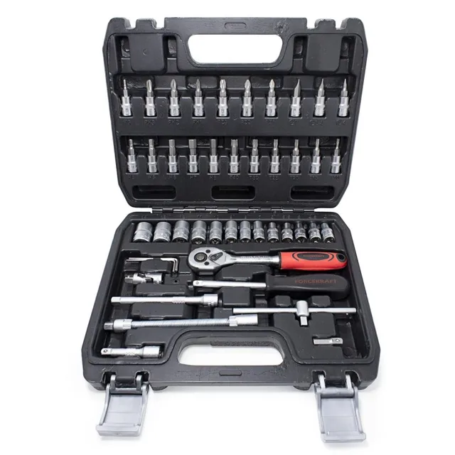  Набор инструмента 46пр. 1/4''(6-гран.)(4-14мм) FORCEKRAFT FK-2462-5
