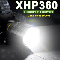 super bright 36core xhp360 led headlamp zoomable powerbank headlight usb rechargeable 7800mah battery 5000m head flashlight lamp