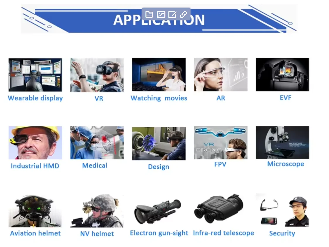 SeeYA 0 49 si-oled AMOLED микродисплей 1080p fhd 1920x1080 Модуль микро oled VR AR