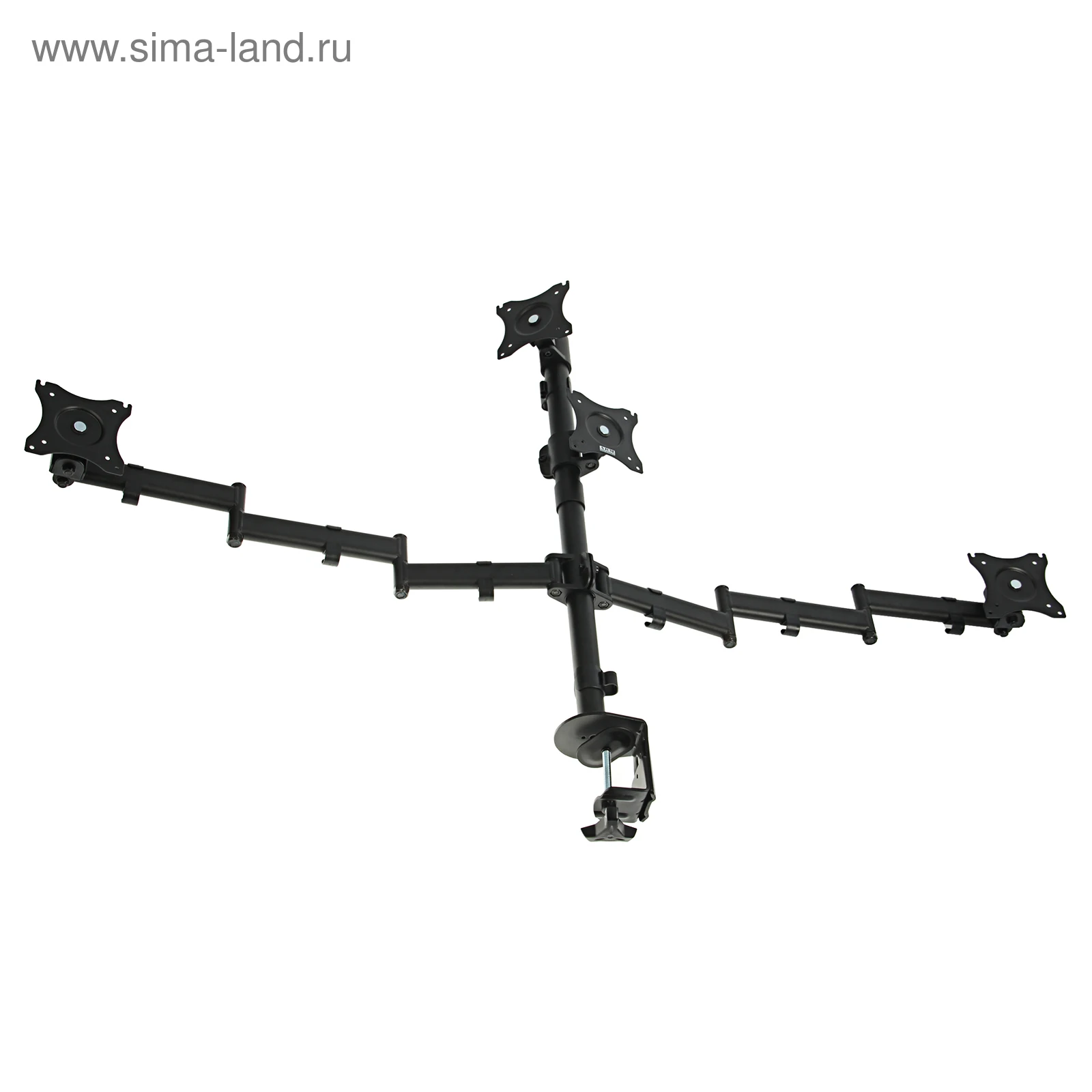 Кронштейн ARM Media LCD-T16 для 4-х мониторов наклонно-поворотный 15-32 до 4х10 кг черный