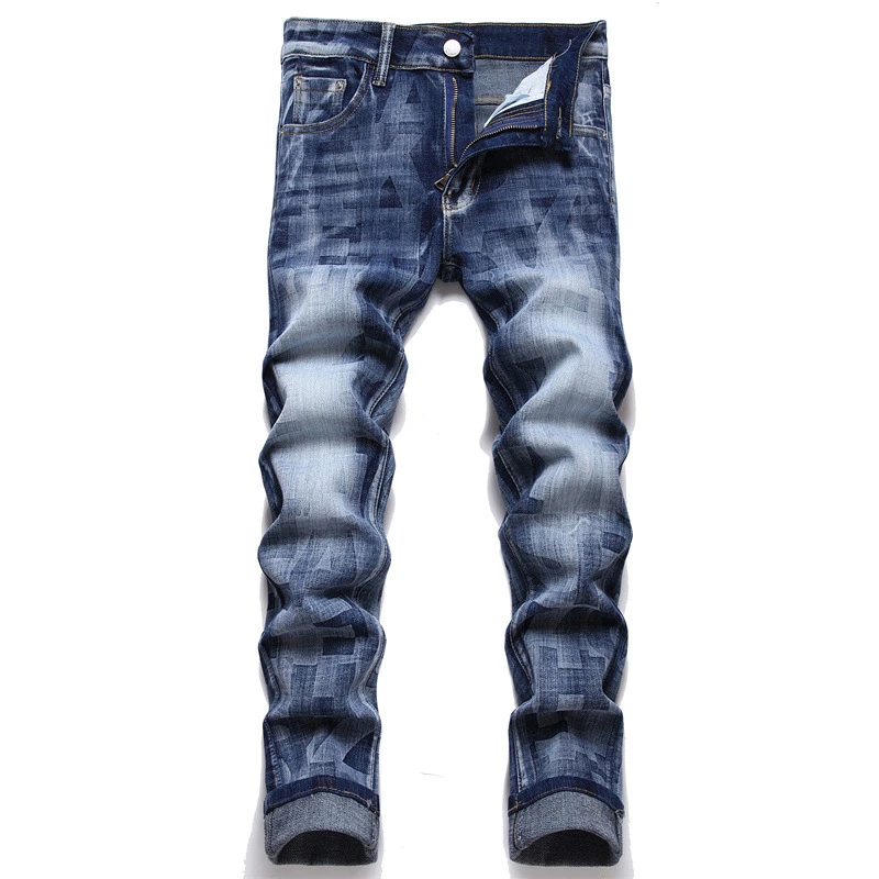 

Denim New Casual Ripped Hip Hop Jeans Men With Holes Super Skinny Famous Jean Scratched Biker Trouers