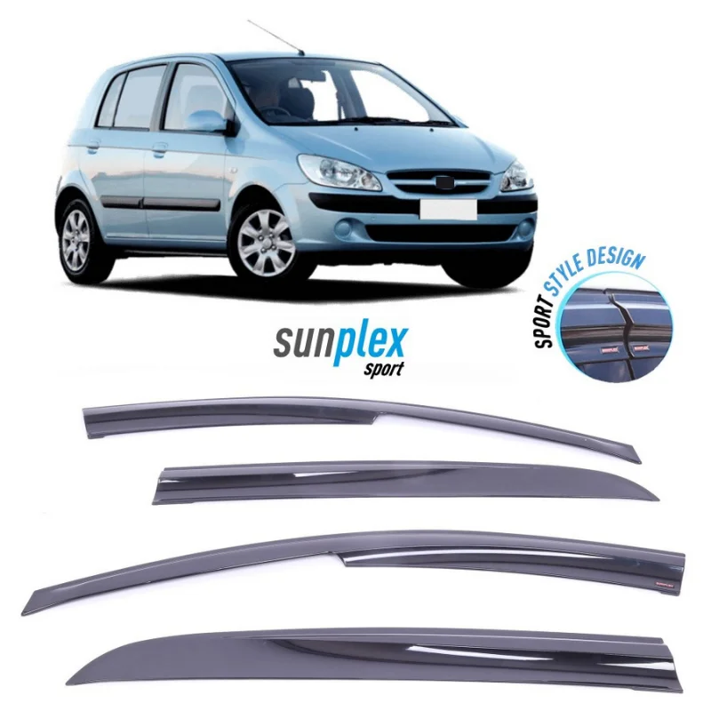 

Car window accessories for Hyundai Getz 2002-2011 Sport Style window deflector rain cover visor awnings