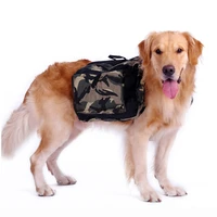 military dog backpack tactical camouflage dog carrier saddle harness for medium large dog outdoor travel training bag backpack
