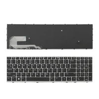 new us layout keyboard for hp elitebook 850 g5 755 g5 zbook 15u g5 silver frame black us