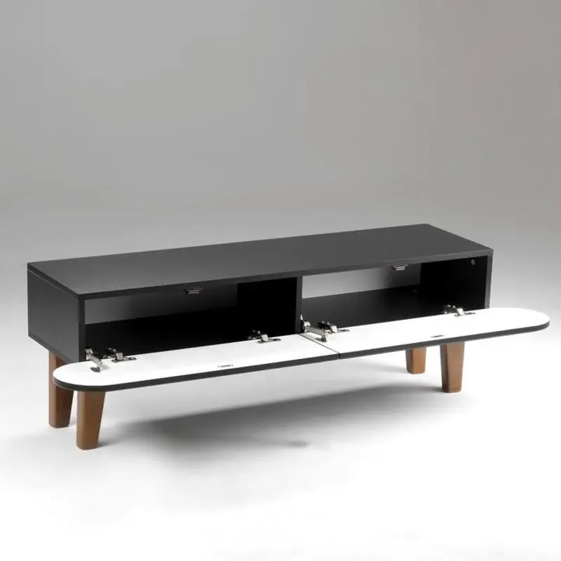 Тумба под ТВ Пандора 2 1400х340х410 Черный/Черный МДФ