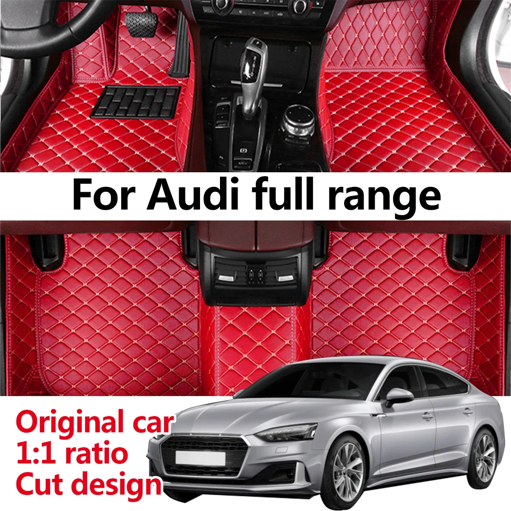 

Customed Leather Car Floor Mat for Audi A1 2 3 4 5 6 7 8L Q2 3 5 7 R8 S3 S6 S8 C6 S7 RS3 5 7 TT 80 Convertible SR6-b5