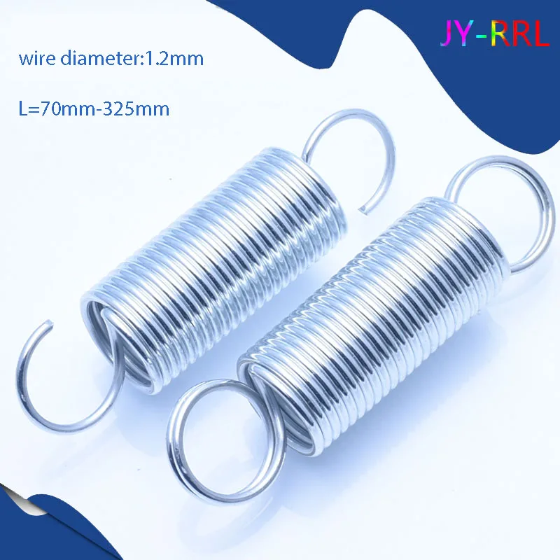

Open Hook Tension Spring Pullback Spring Coil Extension Spring Draught Spring Wire Diameter 1.2mm Length 70 To 325mm