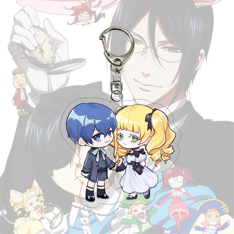 Новый аниме черный Батлер фотография Себастьян михаелис Сиэль косплей акриловая