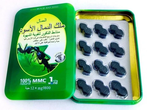 Черный муравей Супер, Black Ant Super, витамины для усиления потенции, мощный афродизиак (12 таблеток)
