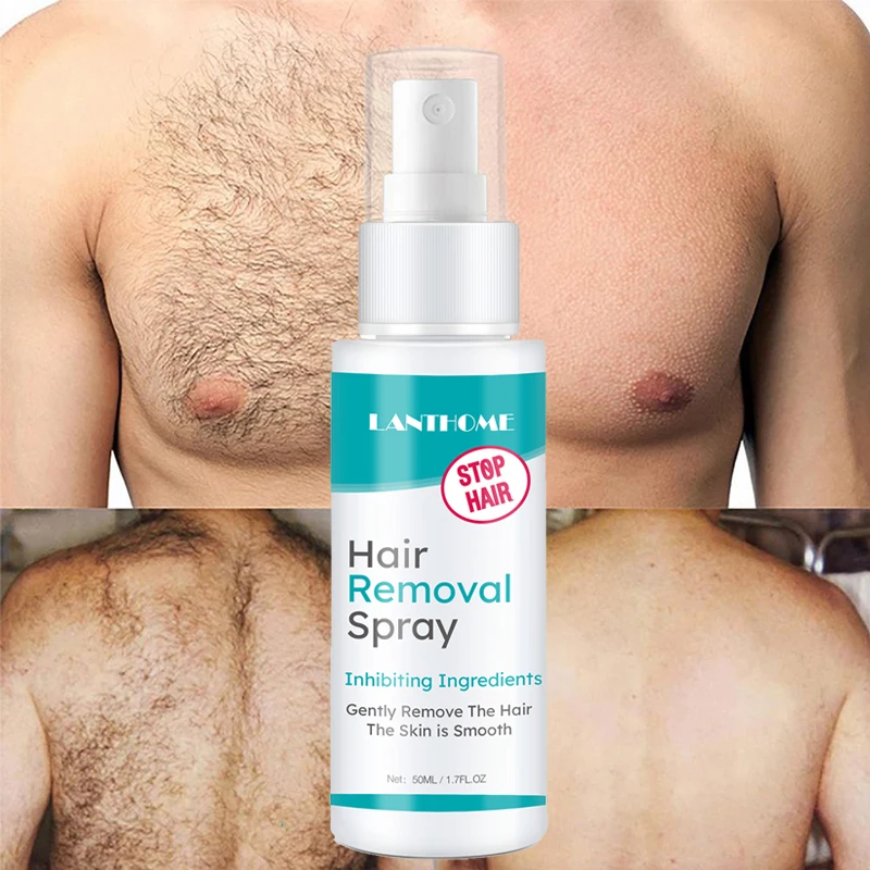 

Permanant Hair Removal Spray Hair Growth Inhibitor Armpit Legs Arms Natural Painless Effective Hair Remover For Men And Women
