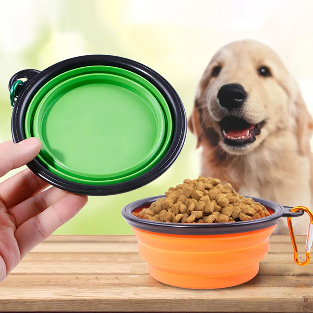 

Creative Hot Sale Pet Folding Bowl TPE Outdoor Portable Drinking Bowls Dog Cat Accompanying Cup Can Be Used As a Flying Tray