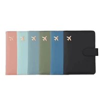travel women man passport pu leather cover holder card passport with credit holder case case protector cover wallet