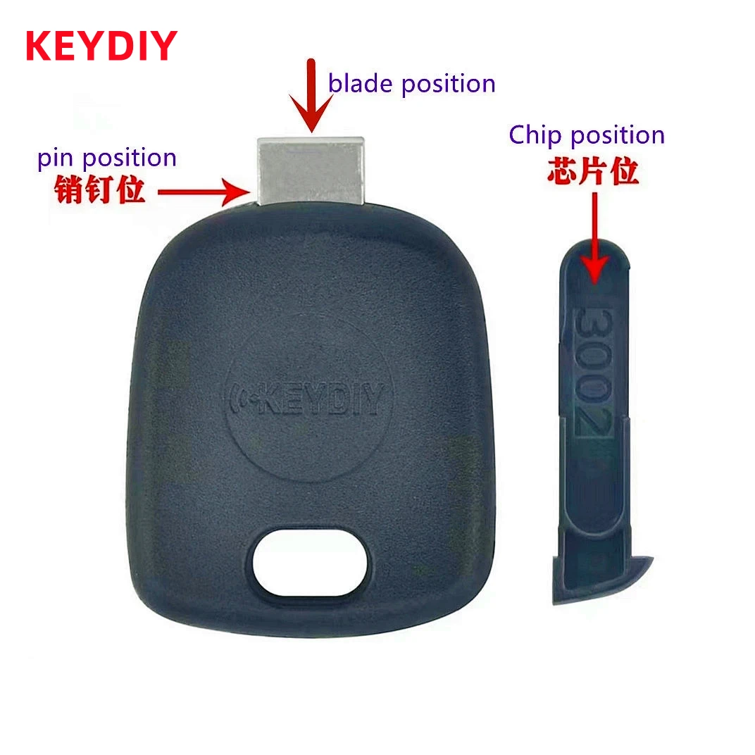 

20pcs KEYDIY Universal Transponder Car Key Shell Case KD/VVDI Blades Head with Chip Holder Universal Car Key Casing black /lot