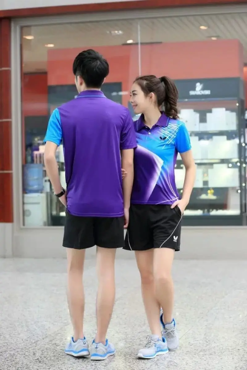 Men Women Tennis T-Shirt Quick Dry Tennis T Shirts Badminton Table Tennis Clothes Man Athletic Tops Tee Sports Suits
