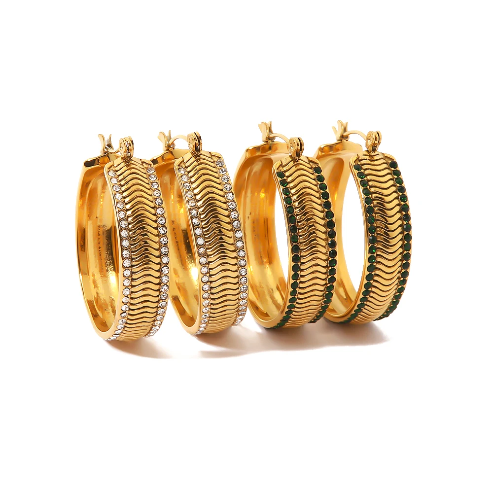 Модная позолоченная волнистая змеиная цепь Uworld 18K PVD металлическая