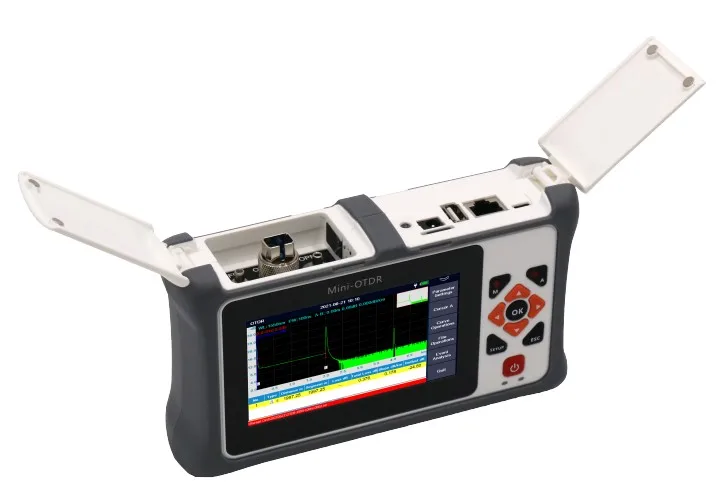 Новый рефлектометр 100KM Pro mini OTDR для тестирования в режиме реального времени GPON EPON