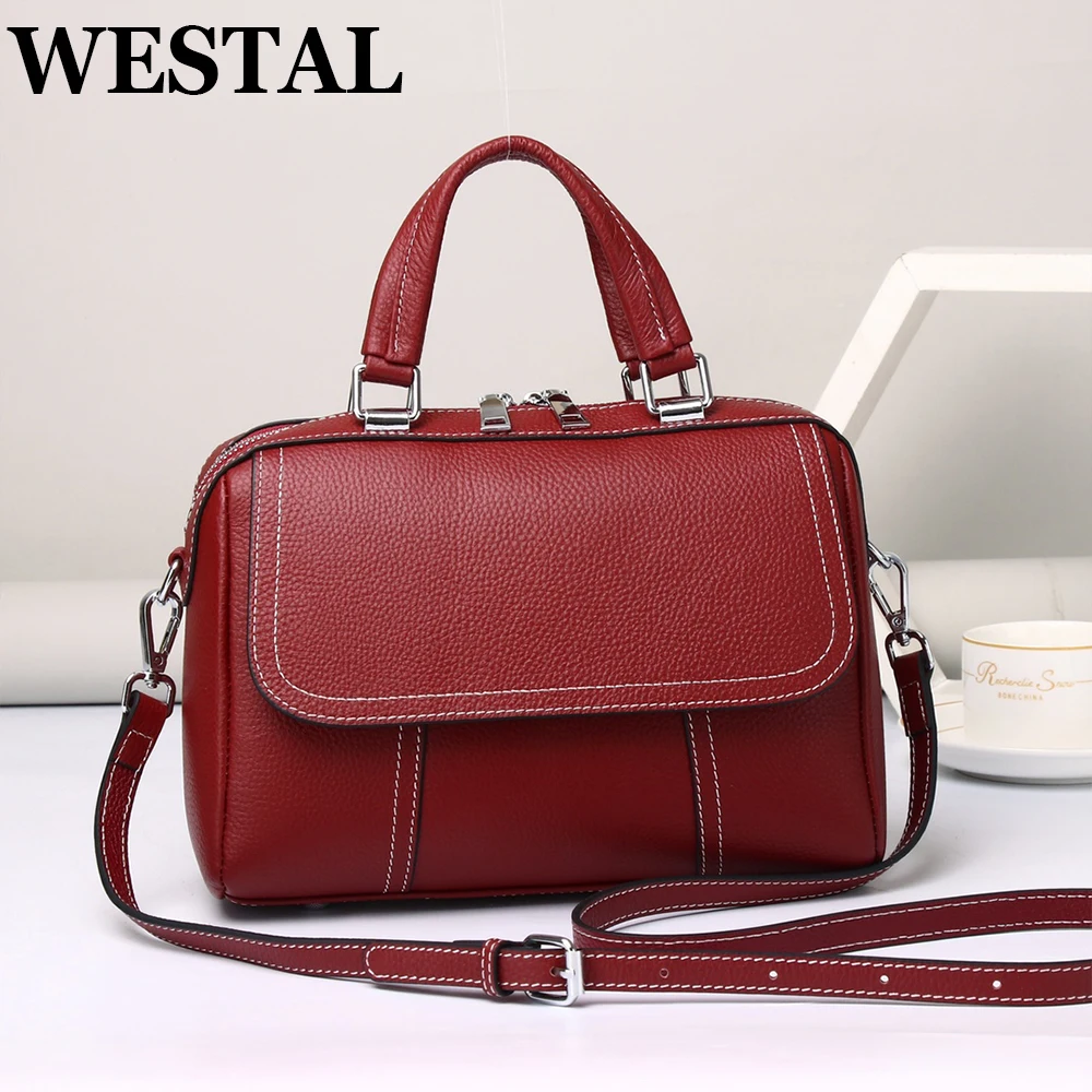WESTAL 100% натуральная кожа сумка на плечо для женщин сумки маленькие модные мини