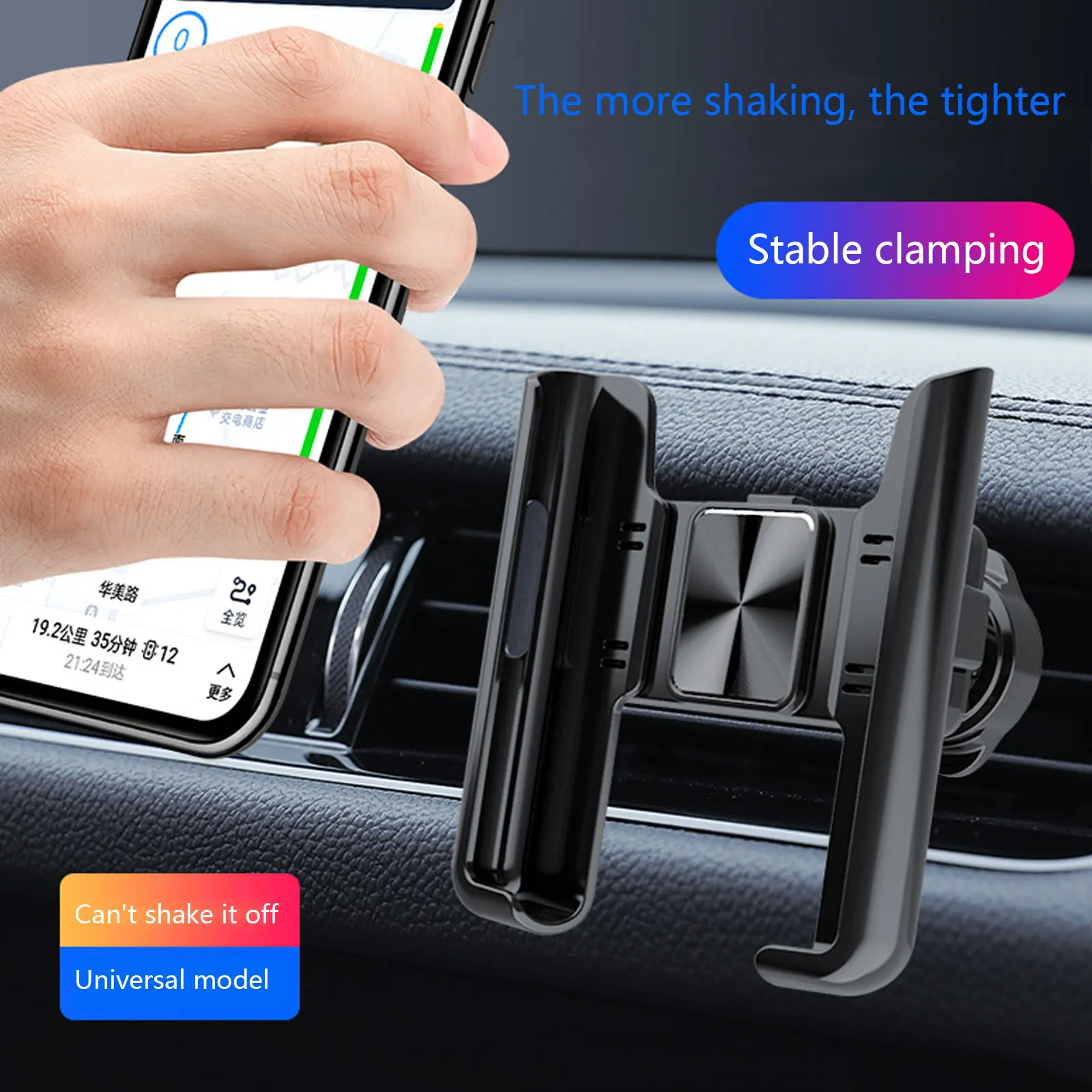 

Car Phone Holder 360° Rotation Stand for Cell Phone Universal Gravity Auto Phone Holder In Car Air Vent Clip Mount GPS Support