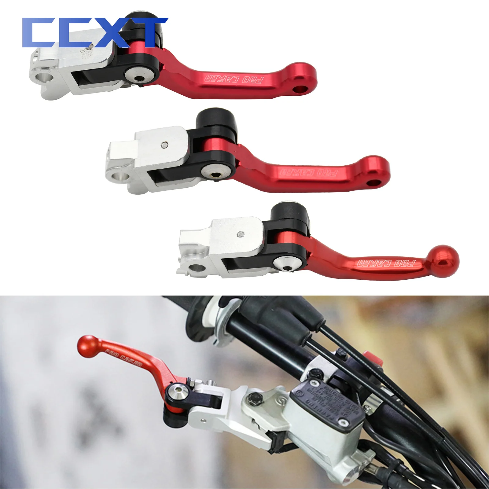 

Motorcycle CNC 360 Degree Folding Anti Drop Labor Saving Brake Handle For Honda CR CRF 80R 125R 150R 250R 450R 250X 450X 450RX