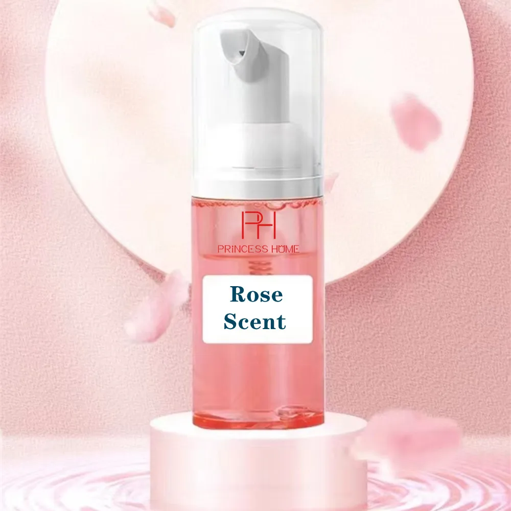 

Rose Scent private label cleanser cleaning eyelash cleaner foam lash extension shampoo 60ml lash shampoo with brush wash foam
