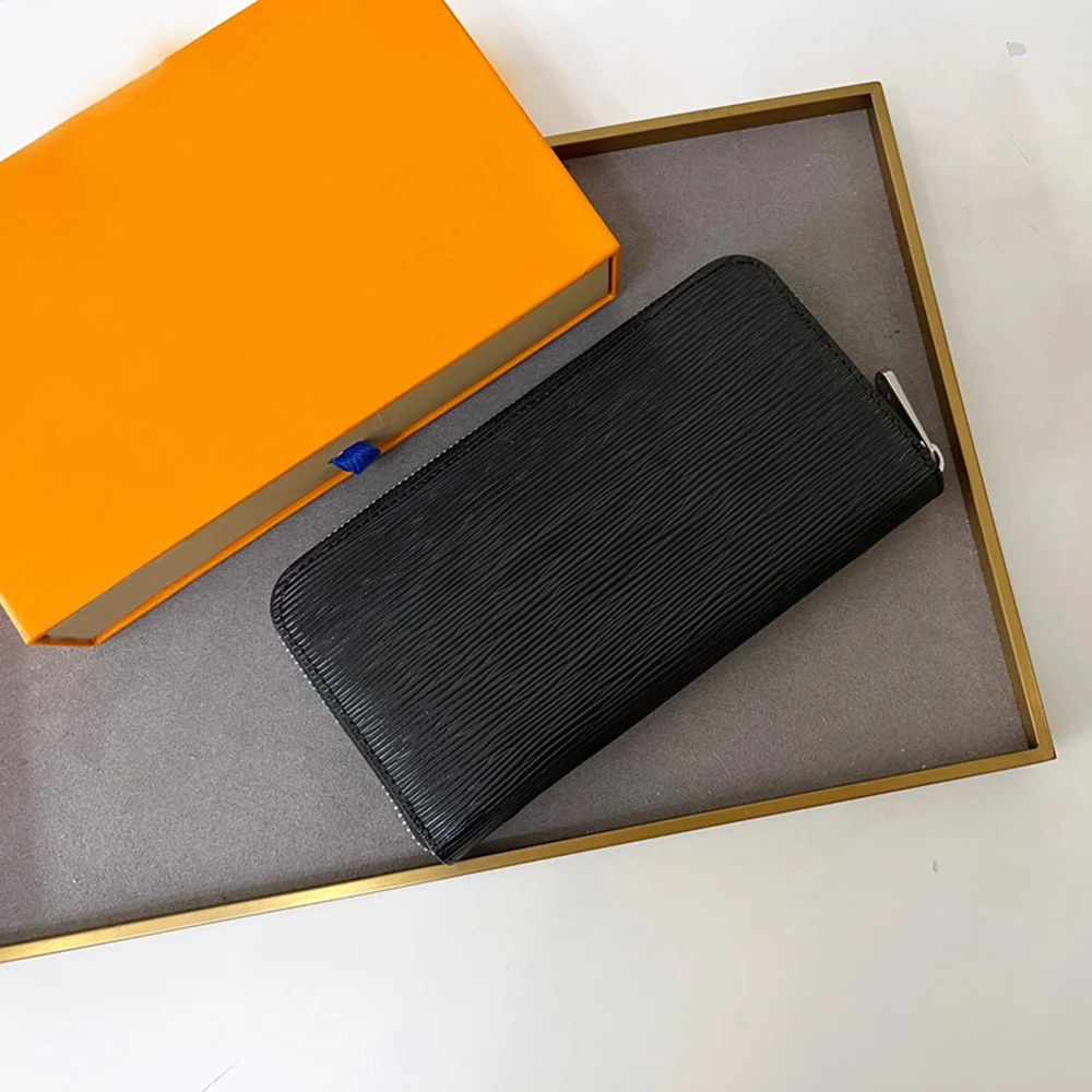

New Classic Fashion Luxury Designer Women's Wallet High grade Leather Classic Women's Three fold Old Flower Bean Wallet