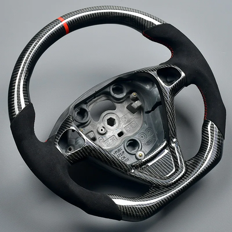 Индивидуальное рулевое колесо из углеродного волокна для Ford Fiesta MK7 MK7.5 ST180 2009 2010 2011