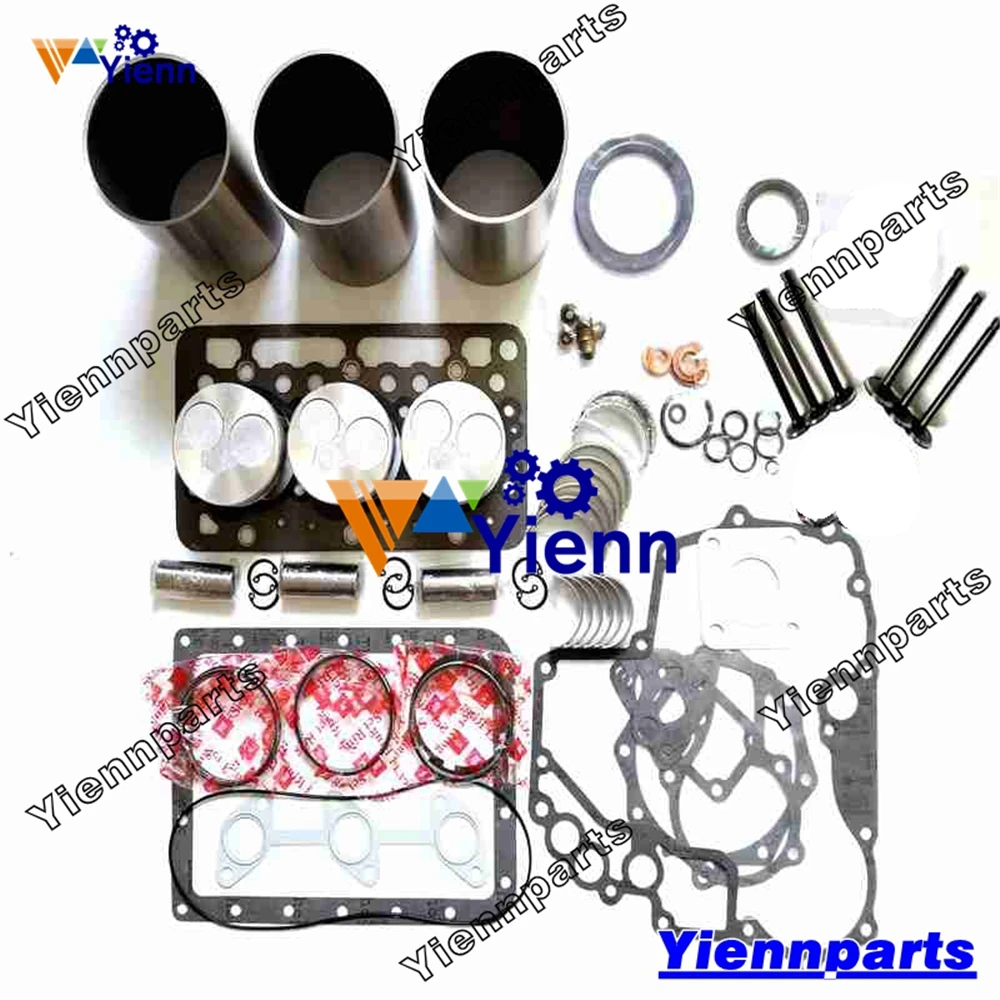 

D902 Overhaul Rebuild Kit Cylinder Liner Piston With Ring Bearing Full Gasket Kit For Kubota Diesel Engine Repair Parts