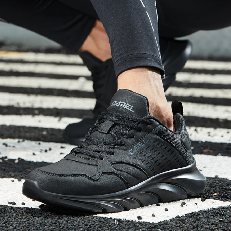 Golden Camel Men Running Shoes Jogging Trekking Plush Winter Sneakers Lace Up Athletic Ourdoor Walking Light Soft Warm Sports