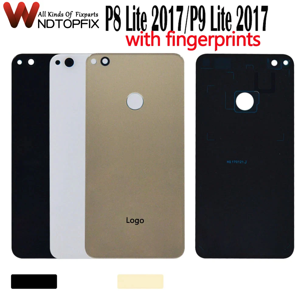Новинка Задняя стеклянная крышка батарейного отсека для Huawei P8 Lite 2017 P9 задняя с