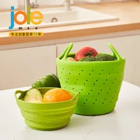 joie silicone steamer food vegetable vapor cooker foldable steamer durable pot steaming tray cookware mesh food drain basket