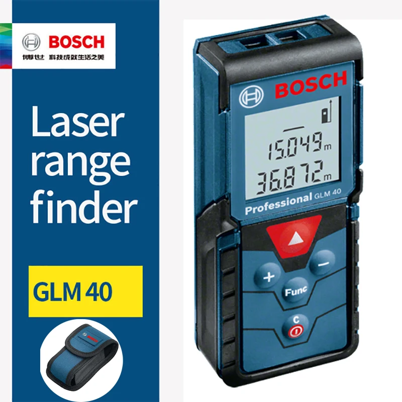 Лазерный дальномер BOSCH GLM40 профессиональный измерительный инструмент