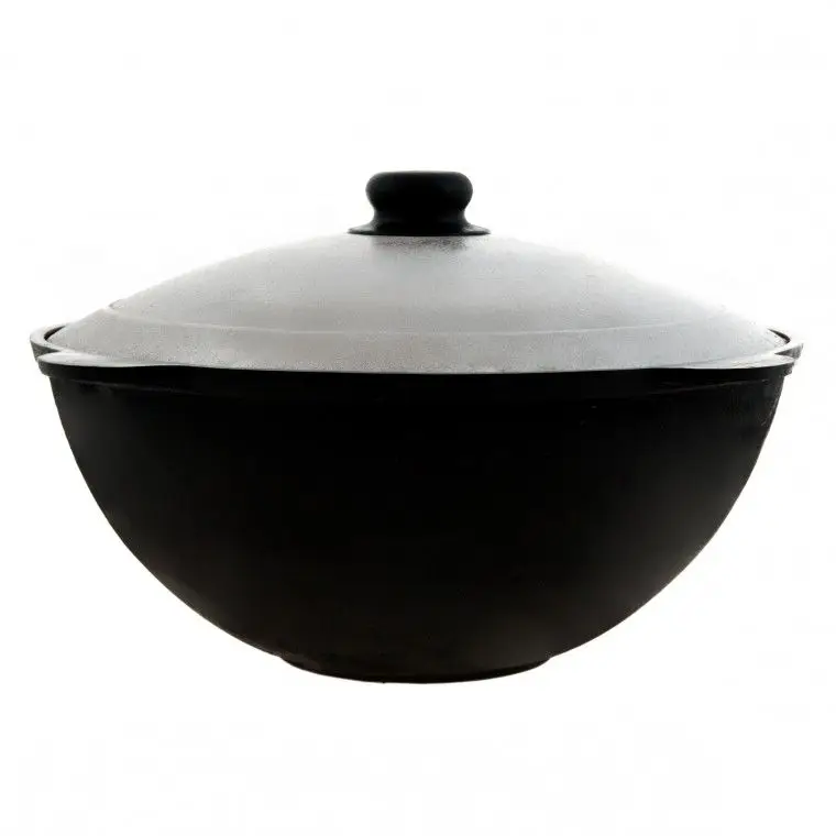 Казан чугунный 4 5 литра плоское дно