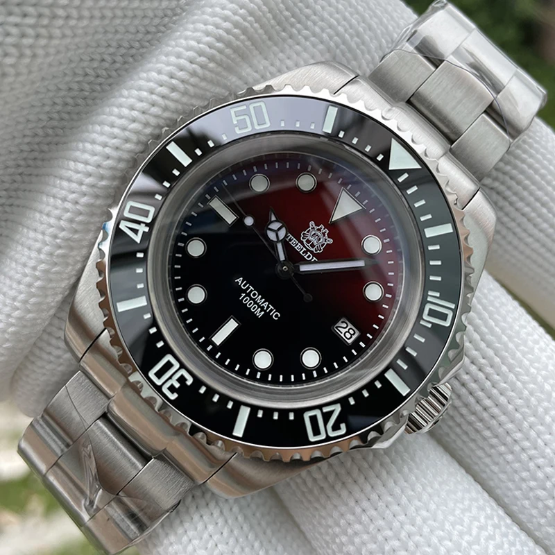 

Relojes Steeldive SD1964 Watch NH35 Movement Gradient Dial Ceramic Bezel BGW9 Luminous 1000m Waterproof Diver Watch Men Luxury