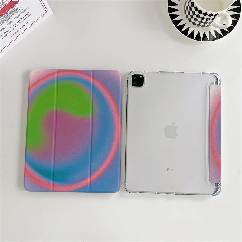 Модный градиентный цветной чехол для планшета Apple iPad Air 2024 Pro 11 дюймов 5/4 10 9 7/8/9 2 3 5