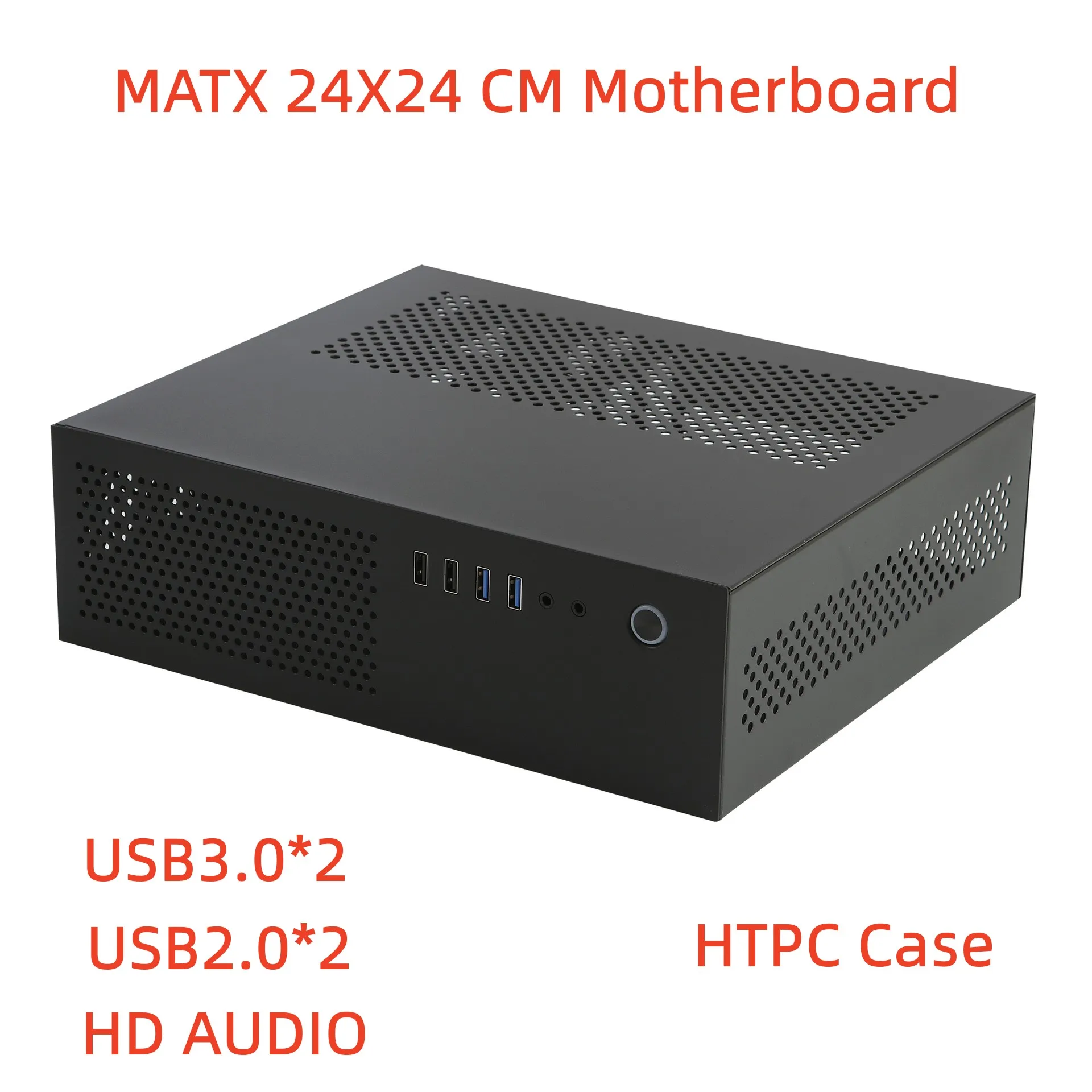 

Mini Desktop HTPC Computer Case For MATX ITX MicroATX Motherboard Small 1U 7.3L PC Gaming Case USB3.0 USB2.0