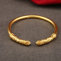 simple gold dubai ladies bracelet african arabian jewelry accessories wholesale fashion dubai sandblasting bracelet jewelry