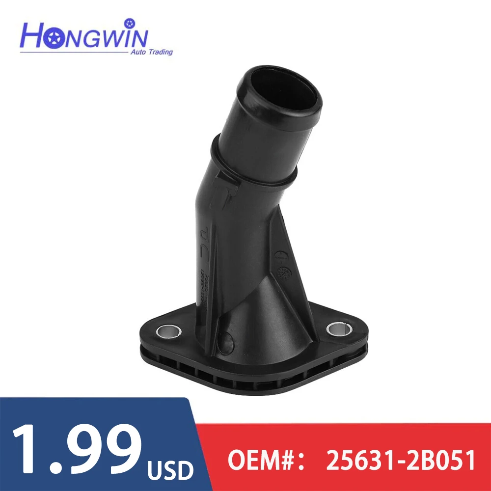 

Термостат охлаждающей жидкости 25631-2B051, корпус водяного впускного отверстия для Hyundai Accent Elantra GT Veloster Kia Rio Soul 1,6l 11-18