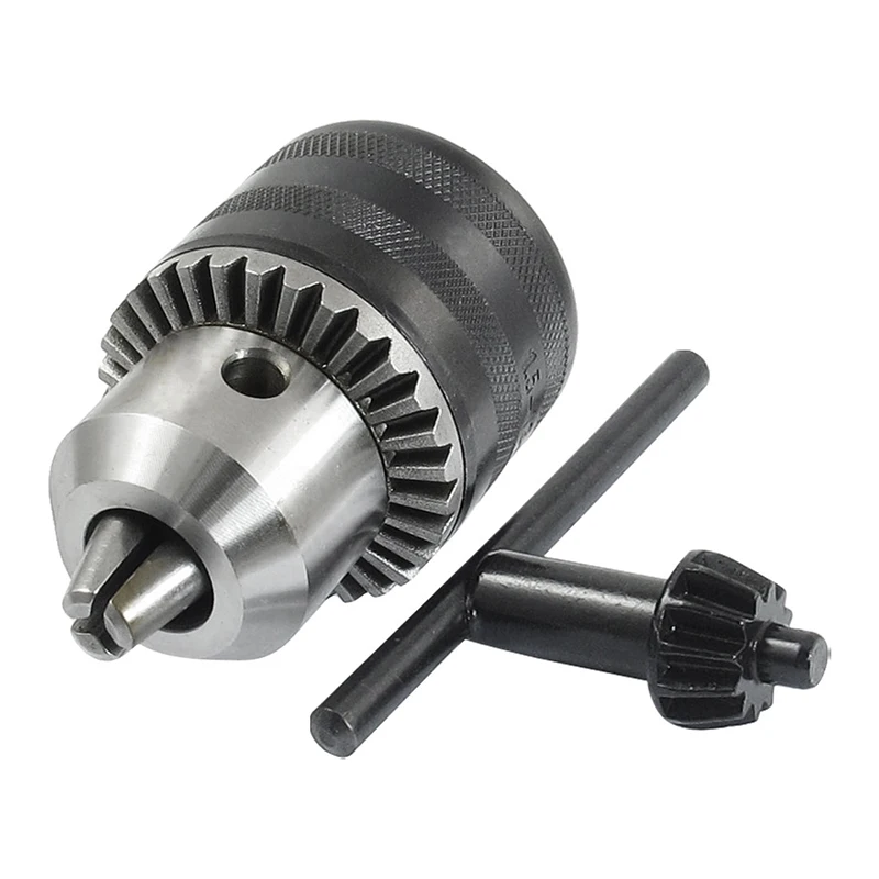 

Electric Drill Chuck Key Type 1.5-13mm Capacity B16 Tapered Connector Bore Drill Chuck With Adapter Key Wrench Power Tool