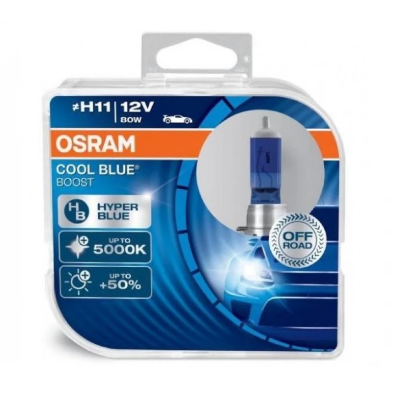 Лампа H11 (80W) OSRAM Cool Blue Boost 5000K OSRAM 62211CBB_HCB,  Лампы дальнего света Автолампы  автомобиль