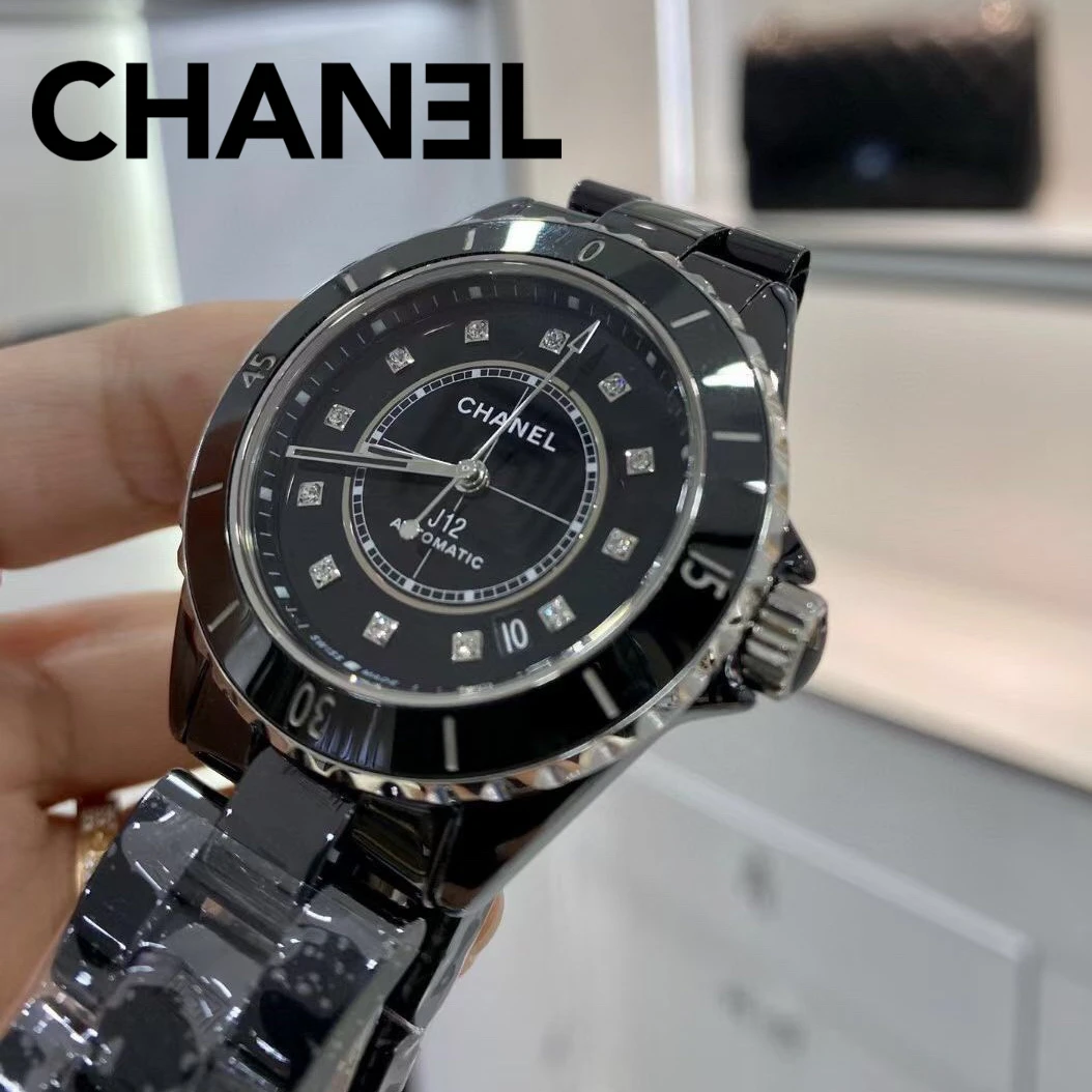 Часы в стиле Chanel новые кварцевые керамические часы модные женские
