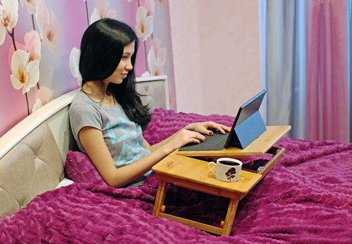 Функциональный и удобный столик &quot;SITITEK Bamboo 1&quot; может использоваться не только для ноутбука