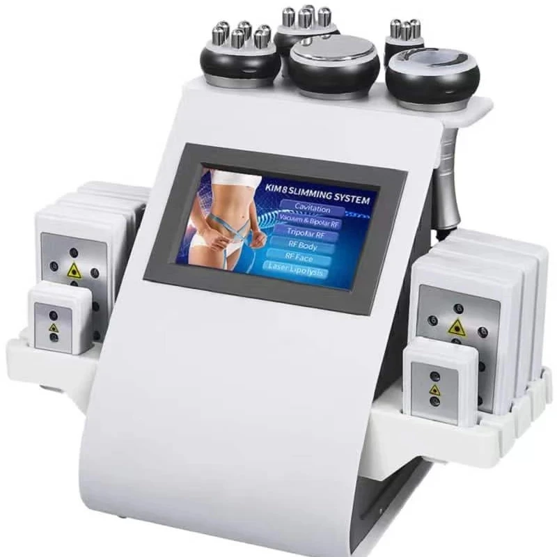 

2023 6 в 1 ультразвуковые RF Lipo лазерные колодки 40K ультразвуковая кавитация потеря веса машина для похудения вакуумная кавитационная система