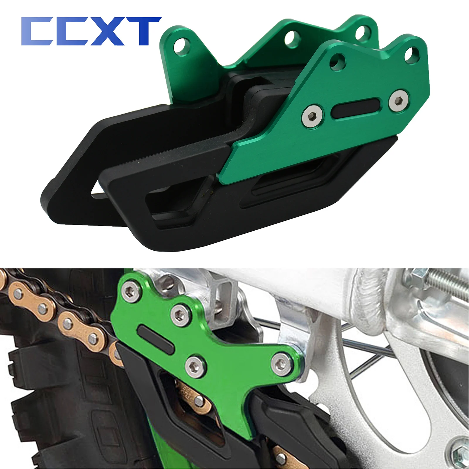 

Motorcycle Chain Guard Protector Chain Guide For Kawasaki KX250F KX450F 2009-2014 2015 2016 2017 2018 Dirt Bike Universal Parts